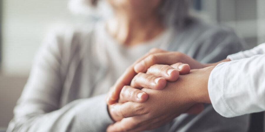 Senior woman requires skilled nursing at home