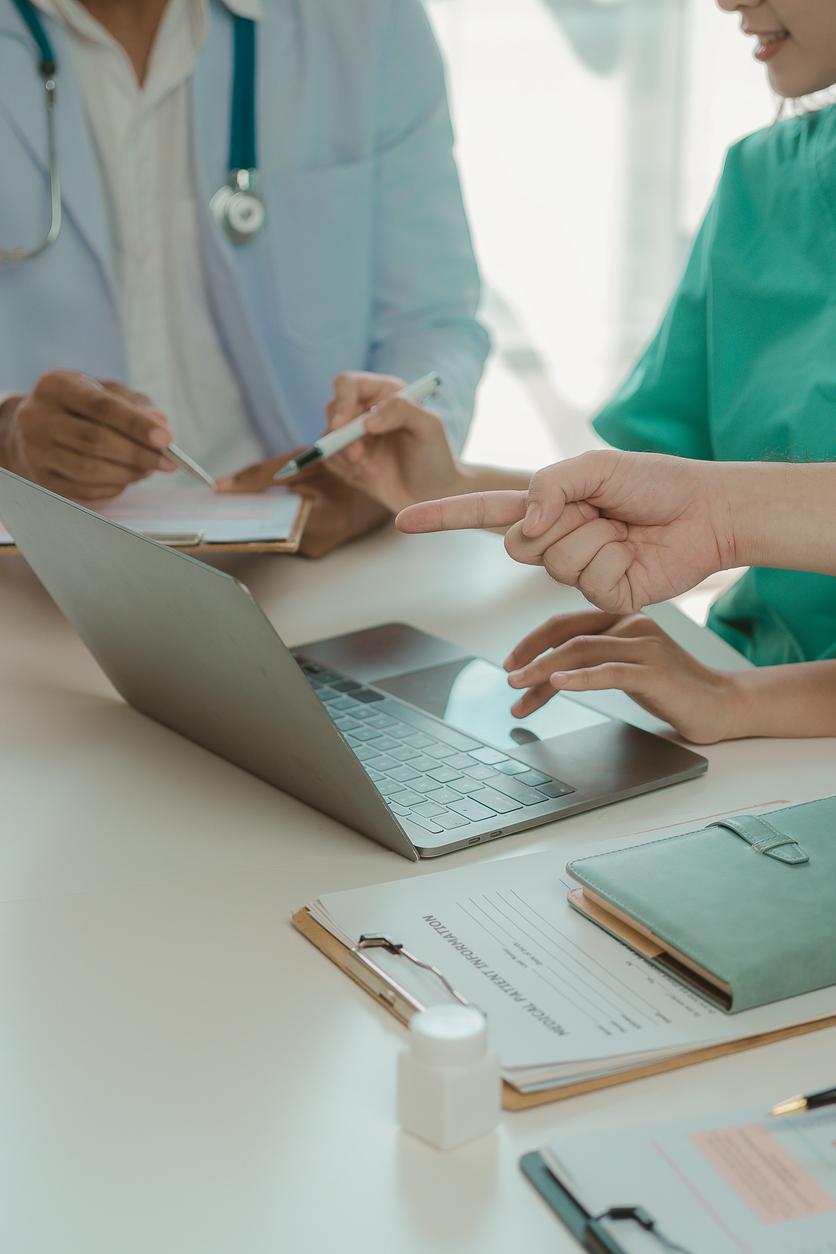 A group of medical experts in a discussion